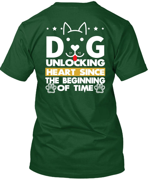 Dog Unlocking Heart T Shirt, My Favorite T Shirt