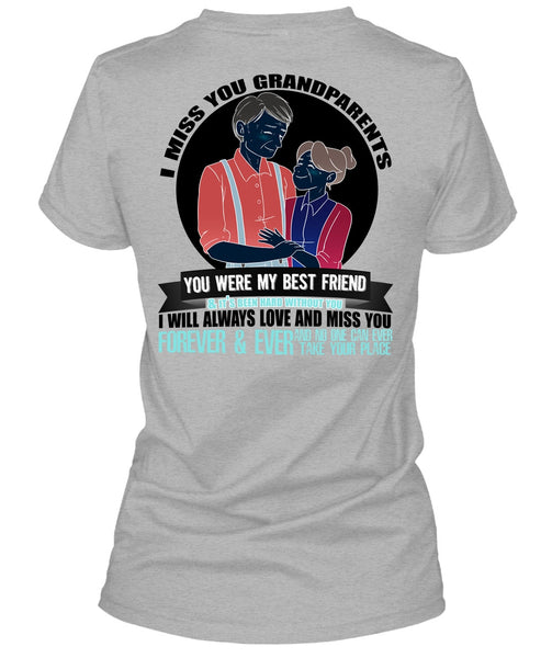 I Miss You Grandparents T Shirt, I Love Nana T Shirt