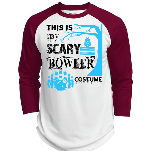 This Is My Scary Bowler Costume T Shirt, Wait For Halloween T Shirt, Awesome T-Shirts  (Polyester Game Baseball Jersey)