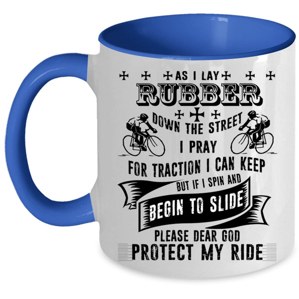 Cool Gift For My Son Coffee Mug, Protect My Ride Accent Mug