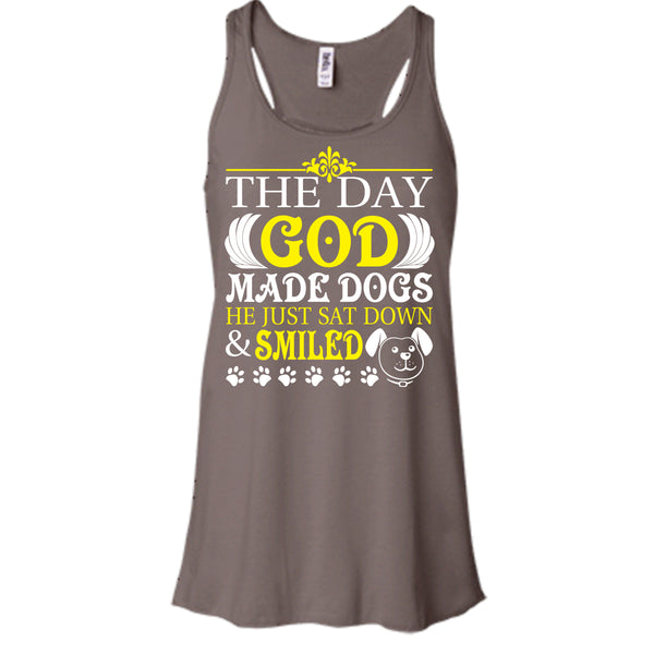 The Day God Made Dog T Shirt, He Just Sat Down & Smiled T Shirt, Cool T Shirt