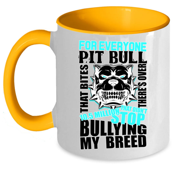 Best Gift For Pit Bull Lovers Coffee Mug, Cool Pit Bull Accent Mug