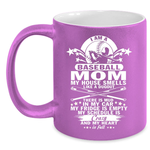 I Am A Baseball Mom Coffee Mug, Gift For Mom Coffee Cup