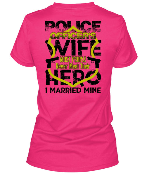 Police Officer's Wife T Shirt, I Love Wife T Shirt