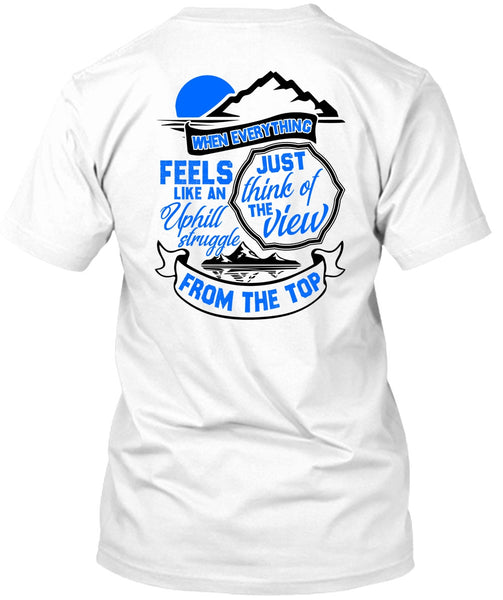 A black t-shirt with the shopify logo