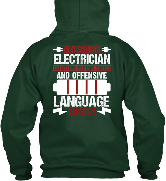Old School Electrician T Shirt, Being An Electrician T Shirt