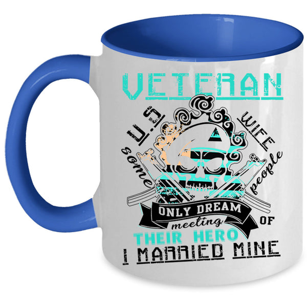 Awesome Veteran's Wife Coffee Mug, U.S Veteran's Wife Accent Mug