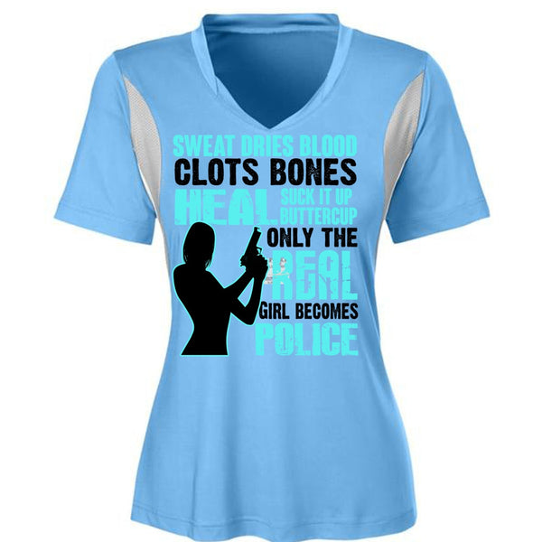 Only The Real Girl Becomes Police T Shirt, I Love Police T Shirt, Awesome T-Shirts