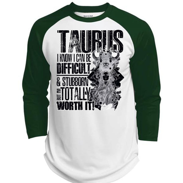 I Can Be Difficult T Shirt, I Love Taurus T Shirt, Awesome T-Shirts  (Polyester Game Baseball Jersey)