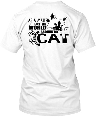 A black t-shirt with the shopify logo