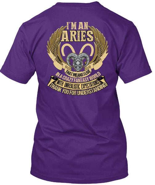 I'm An Aries T Shirt, Thank You For Understanding T Shirt