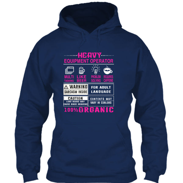 Heavy Equipment Operator T Shirt, 100% Organic T Shirt