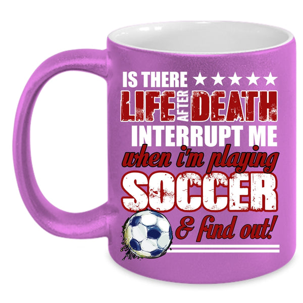 I'm Playing Soccer Coffee Mug, Cute Gift For Soccer Player Coffee Cup