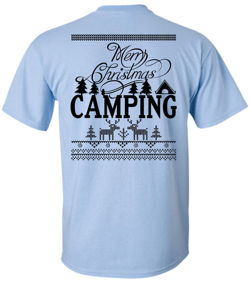 Merry Christmas Camping T Shirt, I Love Camping T Shirt