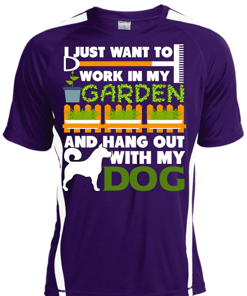 Hang Out With My Dog T Shirt, I Just Want To Work In My Garden T Shirt, Cool Shirt
