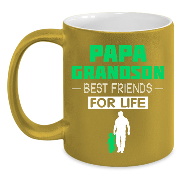 Papa Grandson Coffee Mug, Best Friends For Life Coffee Cup