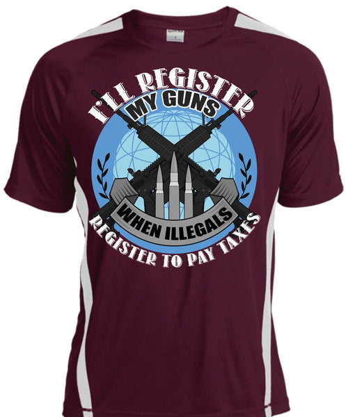 I'll Register My Guns T Shirt, Being A Veteran T Shirt, Cool Shirt