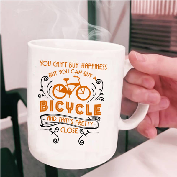 I Love Bicycle Coffee Mug, Bicycle Make Me Happy Cup