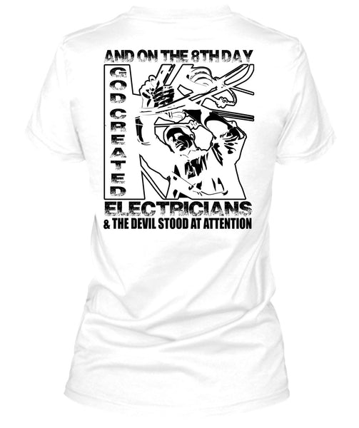 God Created Electricians T Shirt, I Love Electrician T Shirt