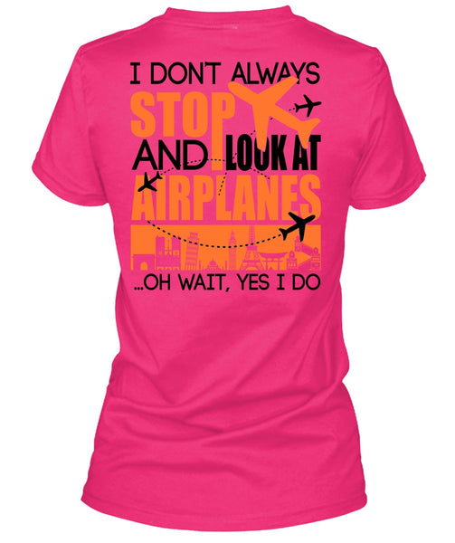 Look At Airplanes T Shirt, I Love Aiplanes T Shirt