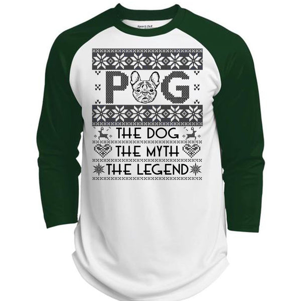 Pug The Dog The Myth The Legend T Shirt, I Love My Dog T Shirt, Awesome T-Shirts  (Polyester Game Baseball Jersey)