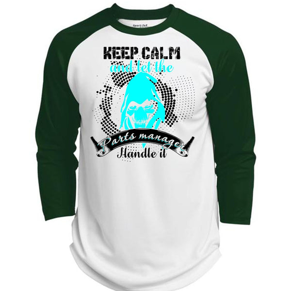 Let The Parts Manager Handle It T Shirt, I Love Manager T Shirt, Awesome T-Shirts  (Polyester Game Baseball Jersey)