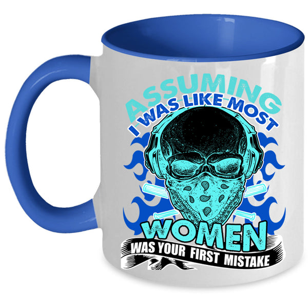 Awesome Mom Coffee Mug, I Was Like Most Women Accent Mug