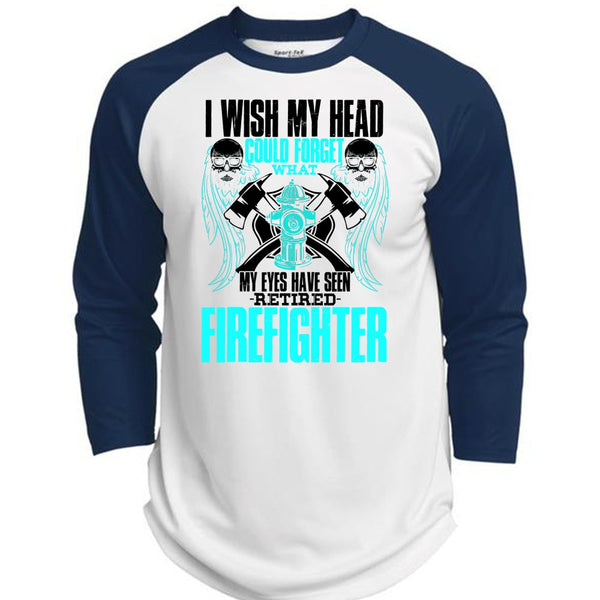 Seen Retired Firefighter T Shirt, I Love Firefighter T Shirt, Awesome T-Shirts  (Polyester Game Baseball Jersey)