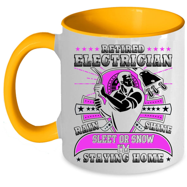 Awesome Retirement Coffee Mug, Retired Electrician Accent Mug