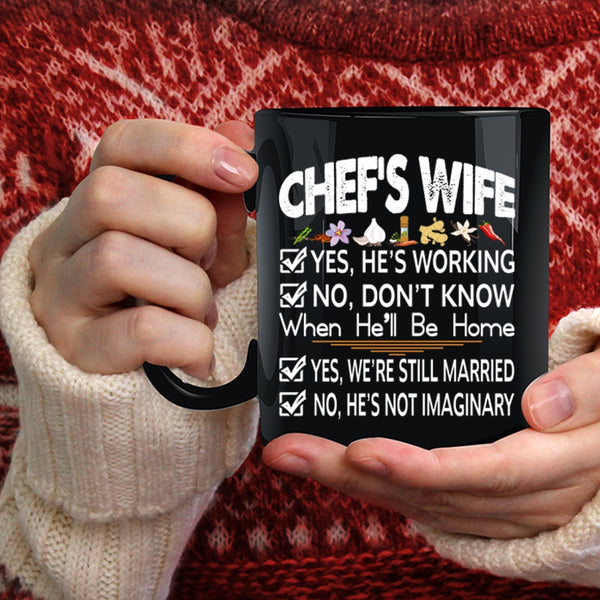 Chef's Wife Coffee Mug, Lovely Gift For Chef's Wife Coffee Cup