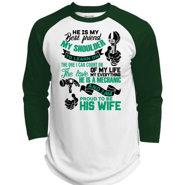 Proud To Be His Wife T Shirt, I Love Wife T Shirt, Awesome T-Shirts  (Polyester Game Baseball Jersey)