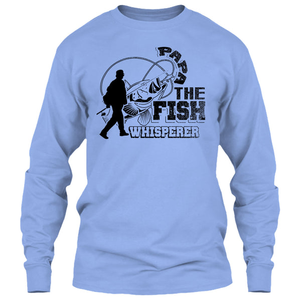 Papa The Fish Whisperer T Shirt, Fishing Papa T Shirt