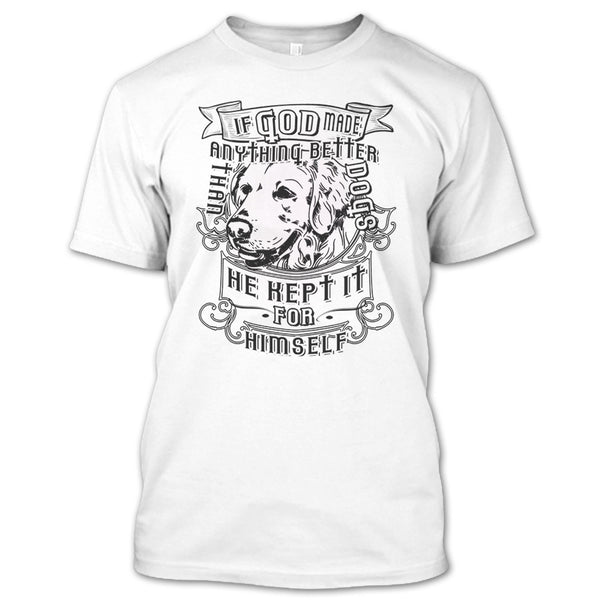 A black t-shirt with the shopify logo