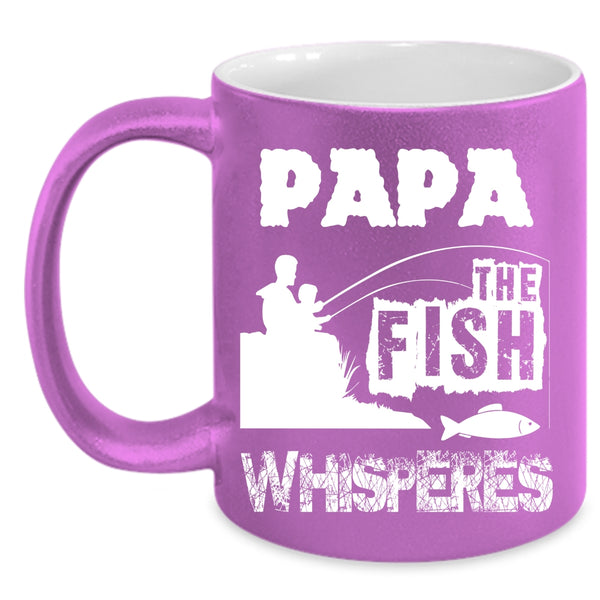 Papa Coffee Mug, Cool Gift For Fishing Dad Coffee Cup