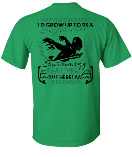 Cute Swimming Teacher T Shirt, I Love Swimming T Shirt