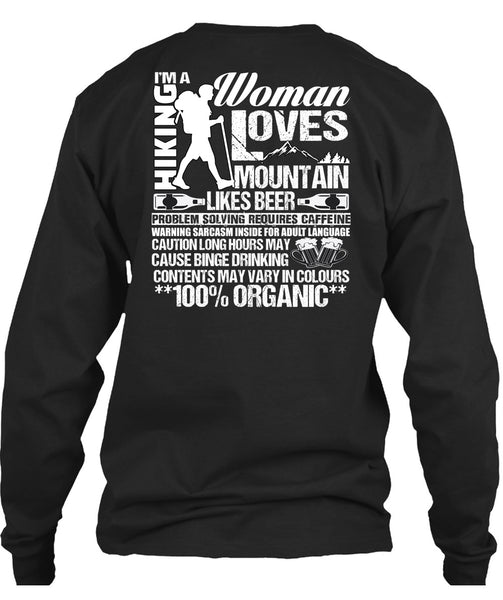 I'm A Hiking T Shirt, Woman Loves Mountain T Shirt