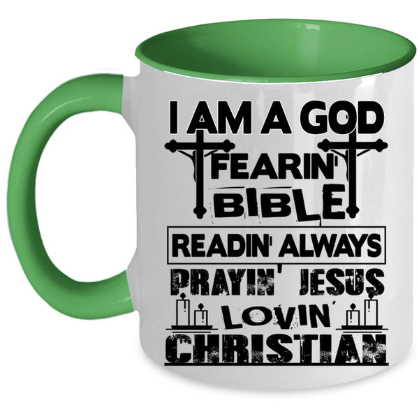 Awesome Coffee Mug, I Am A Loving Christian Accent Mug