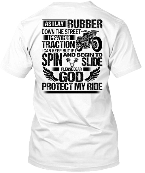 A black t-shirt with the shopify logo