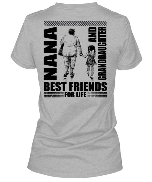 Nana And Granddaughter Best Friend T Shirt, I Love Nana T Shirt