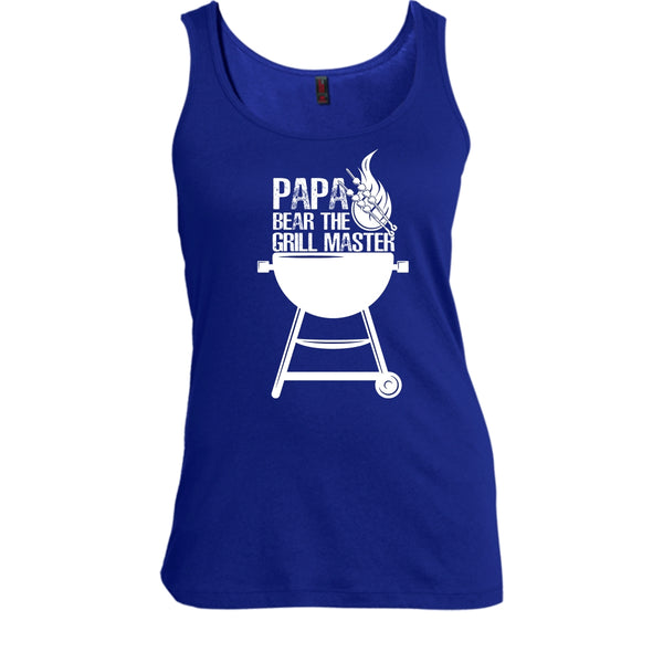 Papa Bear The Grill Master T Shirt, Cooking Papa Tank Top