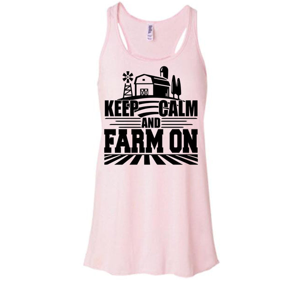 Keep Calm And Farm On T Shirt, Gift For Farmer T Shirt, Awesome t-shirts