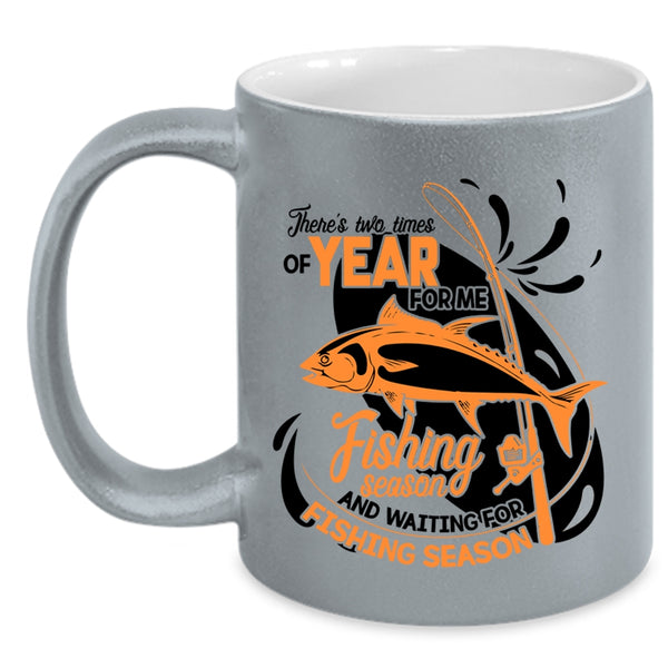 Waiting For Fishing Season Coffee Mug, Fishing Season Accent Mug