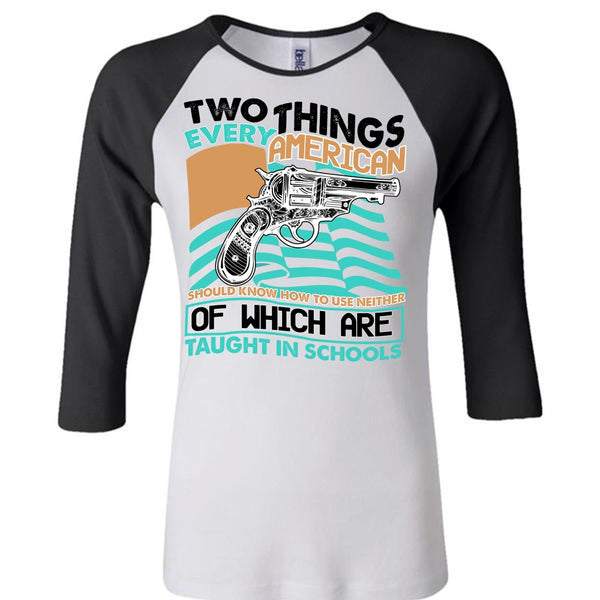 Two Things Every American T Shirt, I Love Gunning T Shirt, Awesome T-Shirts