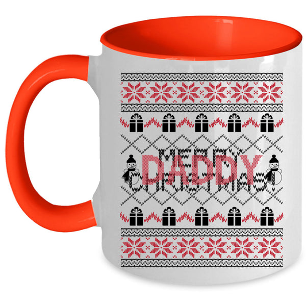 Cute Daddy Coffee Mug, Merry Christmas Accent Mug