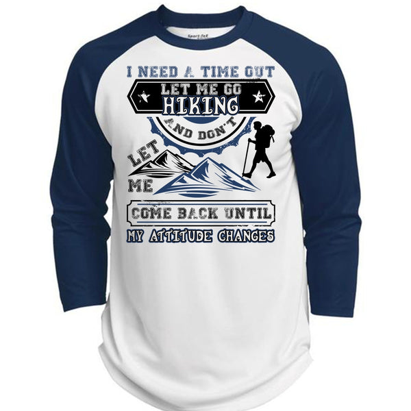 Let Me Go Hiking T Shirt, I Love Hiking T Shirt, Awesome T-Shirts  (Polyester Game Baseball Jersey)