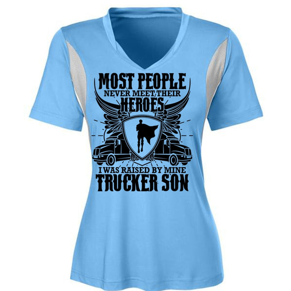 I Was Raised By Mine Trucker Son T Shirt, I Love Trucking T Shirt, Awesome T-Shirts