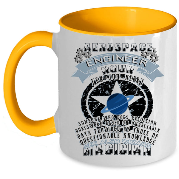 Funny Gift For Engineer Coffee Mug, Aerospace Engineer Accent Mug