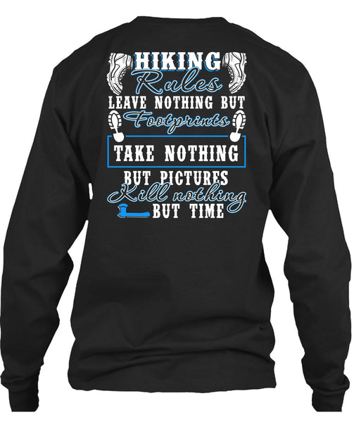 Hiking Rules T Shirt, Footprint T Shirt