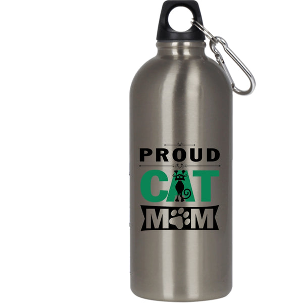 Proud Cat Mom 20 oz Stainless Steel Bottle,Best Gift For My Daughter Outdoor Sports Water Bottle
