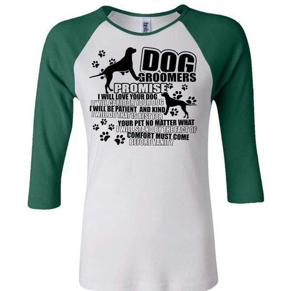 Dog Groomers Promise T Shirt, I Love Groomer T Shirt, Awesome T-Shirts